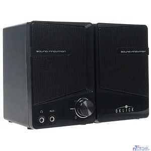 Oklick OK-126 2.0 черный 6Вт портативные
