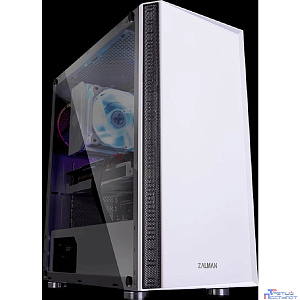 ZALMAN R2 WHITE, без БП, боковое окно (закаленное стекло), белый,  ATX