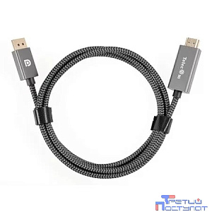 Telecom <TA561M-1.8M> Кабель DisplayPort M-> HDMI M 4K@60Hz 1.8m,оплетка [7958820049859]