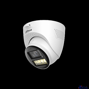 DAHUA DH-HAC-HDW1200TQP-IL-T-0280B Уличная купольная HDCVI-видеокамера 2Мп; CMOS; объектив 2.8мм; ИК 40м, Led 40м;  IP67; металл, пластик