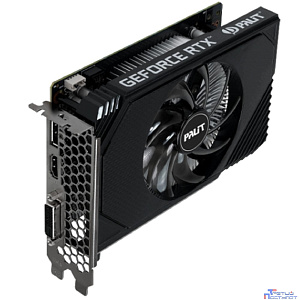 Видеокарта PALIT RTX3050 STORMX OC 6G (4710562244151), (NE63050S18JE-1070F), GDDR6, 96bit, DP, DVI, HDMI, 162*117*40 мм, Цветная коробка