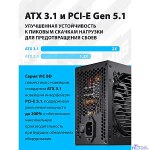 Блок питания FSP VIC-750BD ATX 750W, 80+ BRONZE (POA7500202)