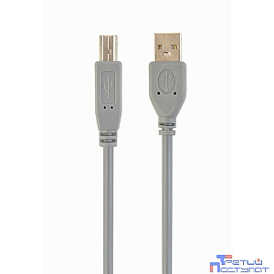 Filum Кабель USB 2.0, 1.8 м., серый, разъемы: USB A male-USB B male, пакет. [FL-C-U2-AM-BM-1.8M] (894159)