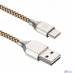 Кабели USB ACD USB кабель ACD-Titan Type-C ; USB-A Нейлон, 1м, желто-черный (ACD-U927-C2Y) (550922)