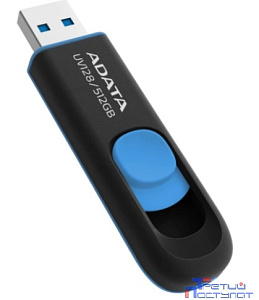 A-DATA Flash Drive 512GB DashDrive USB3.0 черный/синий [UV128 AUV128-512G-RBE]