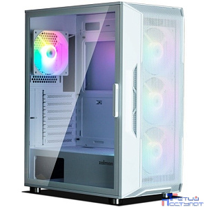ZALMAN I3 NEO White, без БП, боковое окно (закаленное стекло), белый,  ATX