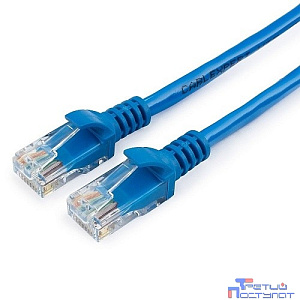 Патч-корд UTP Cablexpert PP12-30M/B кат.5e, 30м, литой, многожильный (синий)