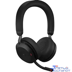 Jabra 27599-999-999 Наушники с микрофоном Jabra Evolve2 75, Link380a MS Stereo Black черный накладные BT/Radio оголовье (27599-999-999)