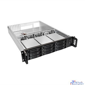 Exegate EX285225RUS Серверный корпус ExeGate Pro 2U650-HS09 <RM 19", высота 2U, глубина 650, БП 2U-800ADS, 9xHotSwap, 2*USB>