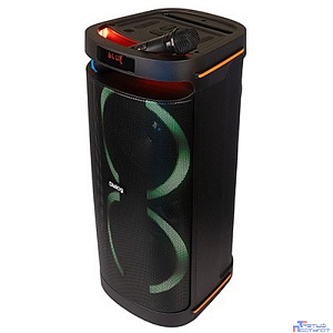 Dialog Oscar AO-300 - акустическая колонка 1.0, 80WRMS, Караоке с беспр. микр.,  BT+FM+USB+SD+LED