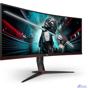 LCD AOC 34" CU34G2X Black-Red {VA curved 3440x1440 144Hz 1ms 178/178 300cd 2xHDMI2.0 2xDisplayPort HAS}