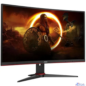 LCD AOC 27" CQ27G2SE Black-Red {VA curved 2560x1440 165Hz 1ms 178/178 250cd 2xHDMI2.0 DisplayPort1.4 высота}