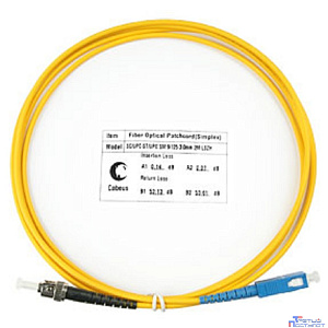 Cabeus FOP(s)-9-SC-ST-2m Шнур оптический simplex SC-ST 9/125 sm 2м LSZH