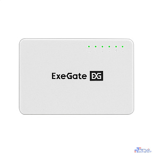 Exegate EX298687RUS Коммутатор неуправляемый ExeGate EDGS-1005С (5-портовый гигабитный UTP 10/100/1000 Base-T, с функцией энергосбережения (EEE), настольный)