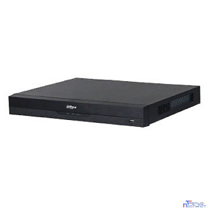 DAHUA DHI-NVR4216-16P-EI 16-канальный IP-видеорегистратор c PoE, 4K, H.265+, видеоаналитика, входящий поток до 256Мбит/с, 2 SATA III до 16Тбайт