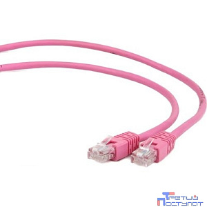 Cablexpert Патч-корд UTP PP12-1M/RO кат.5e, 1м, литой, многожильный (розовый)