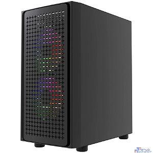 Powercase Mistral Micro EM20, Tempered Glass, 2x140mm + 1x120mm FRGB fan, чёрный, mATX  (CMMEM20B-L3)