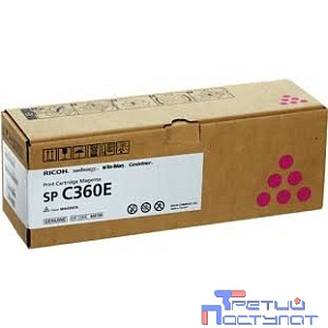 Ricoh Принт-картридж  SP C360E малиновый SPC360/361  (1500 страниц) (408190)