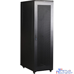 Шкаф коммутационный Lanmaster Business (TWT-CBB-27U-6X8-G1) напольный 27U 600x800мм пер.дв.стекл задн.дв.спл.стал.лист 2-хст. 2 бок.пан. 800кг черный IP20