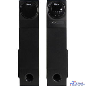 Dialog Progressive AP-2300 BLACK - акустические колонки 2.0, 2*40W RMS,  Bluetooth, FM+USB+SD reader