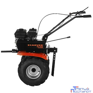 Мотоблок CARVER МТ-70W [01.006.00034] { 7,0 л.с, передачи 2/1, рег.руль, фрезы, колеса ЭКСТРИМ }