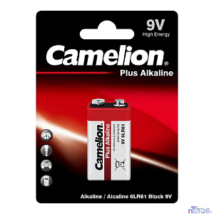 Camelion 6LF22 Plus Alkaline BL-1 (6LR61-BP1, батарейка,9В) (1 шт. в уп-ке)
