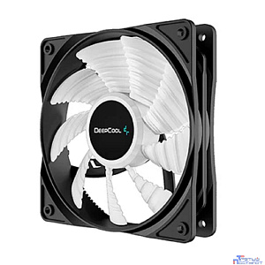 Вентилятор для корпуса Deepcool RF120B (120mm, 1300rpm, 48.9 CFM, 21.9 дБ, Molex, blue light, black/white) (DP-FLED-RF120-BL)