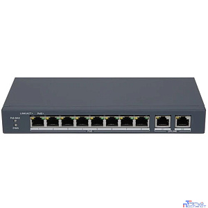 HiWatch DS-S1008P 8x100Mb 2G 8PoE+ 60W неуправляемый