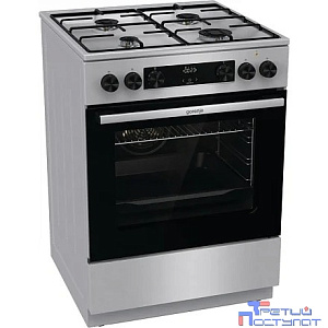Плита Комбинированная Gorenje GKS6C70XJ нержавеющая сталь (без крышки) реш.сталь