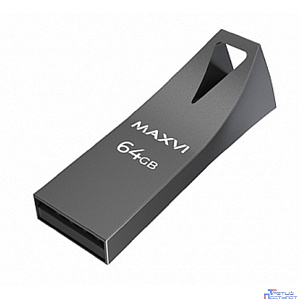 Maxvi USB Drive 64GB MK2 dark grey, монолит, металл, USB 2.0 FD64GBUSB20C10MK2