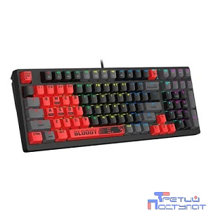 Клавиатура проводная A4Tech Bloody S98 red/black (USB, механическая, for gamer, LED) (SPORTS RED)
