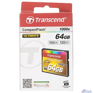Compact Flash 64Gb Transcend, High Speed (TS64GCF1000) 1000-x
