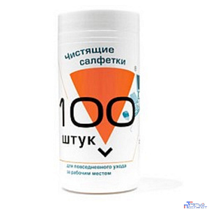 Konoos KBU-100 Салфетки для комп. техники в банке, 100 шт.