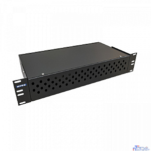 NTSS Кросс NTSS оптический 19'' укомплектованный 2U, 64 порта ST/UPC, 62.5/125 мкм (сплошная панель, сплайс-кассета 2шт, пигтейлы, КДЗС, адаптеры) черный RAL 9005 NTSS-RFOB-2U-64-ST/U-62.5-SP1.5G0AY-B