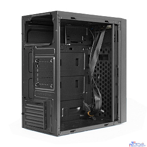 Exegate EX299200RUS Корпус Minitower ExeGate BAA-113-UNS450 (mATX, БП UNS450 с вент. 12см, 2*USB, аудио, черный)