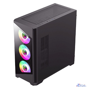 GameMax Корпус Destroyer TGB без БП(mATX, Черн.,USB3.0, Зак.стек., 4*120мм. ARGB , пыл.фильтр)