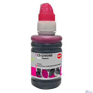 Чернила Cactus CS-GI490MB пурпурный 100мл для Canon Pixma G1400/G2400/G3400