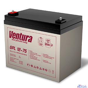 АКБ Ventura GPL 12-75   12V/79Ah {F6, ДхШхВ 260х168х216мм, 23.2кг, срок службы 12 лет}