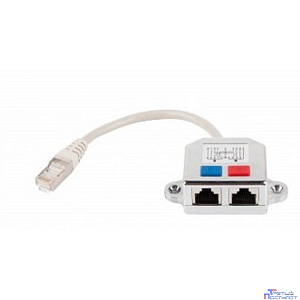 Cablexpert NCA-SP-01A Разветвитель NCA-SP-01A UTP 1 порт RJ45 (T568A/T568B) -> 2 порта RJ45 10/100 BASE-T