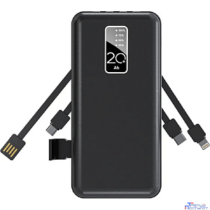 Rexant (30-2039) Портативное зарядное устройство Power Bank (аккумуляторная батарея) 20000 mAh, черное