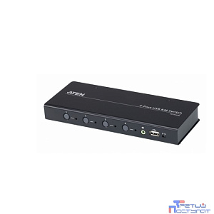 4-портовый USB КМ-переключатель с функцией Boundless Switching (кабели включены)/ 4-Port USB Boundless KM Switch