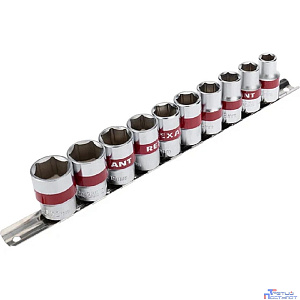 Rexant (12-8306) Набор торцевых головок 1/2, шестигранные, CrV, 10 шт., 10-22мм