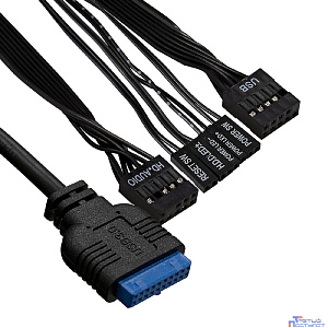 Exegate EX291269RUS Корпус Desktop ExeGate MI-301U-250 (mATX/mini-ITX, 1U-F250S 4см, 1*USB+1*USB3.0, аудио, черный)