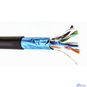 5bites Кабель FS5505-305CPE витая пара FTP/SOLID/5E/24AWG/COPPER/PE/BLACK/OUTDOOR/DRUM/305M
