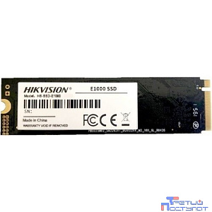 SSD M.2 HIKVision 256GB E1000 Series <HS-SSD-E1000/256G> (PCI-E 3.0 x4, up to 1950/1260MBs, 3D TLC, NVMe, 22x80mm)