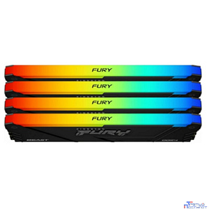 Память DDR4 4x8GB 3600MHz Kingston KF436C17BB2AK4/32 Fury Beast RGB RTL Gaming PC4-28800 CL17 DIMM 288-pin 1.35В kit single rank с радиатором Ret
