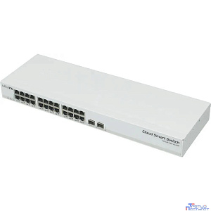MikroTik CSS326-24G-2S+RM Коммутатор L2 24х Gigabit RJ45, 2х SFP+