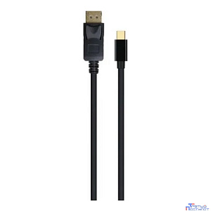 Cablexpert CCP-mDP2-6 Кабель miniDP<->DP , 20M/20M, v.1.2, 4K, 1.8м, черный, позол.разъемы, пакет
