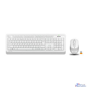 Клавиатура и мышь Wireless A4Tech FG1010 WHITE бело-серая, USB [1147575]