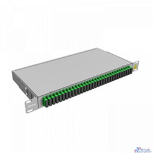 NTSS Кросс 19" NTSS PREMIUM, предсобранный 1U, 32 порта SC/APC duplex, 9/125 мкм, (сплошная панель, розетки, сплайс, КДЗС, пигтейлы) NTSS-RFOB-PM-1U-32-2SC/A-9-SP1.5G0A